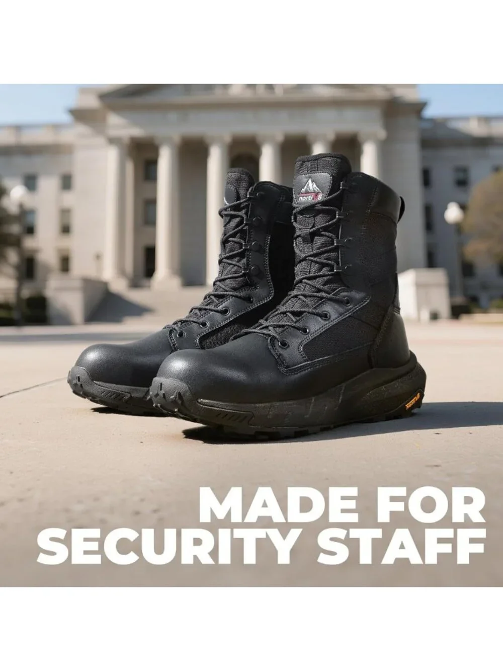 Men's Composite Toe Work Boots with Side Zipper | Durable Safety Footwear